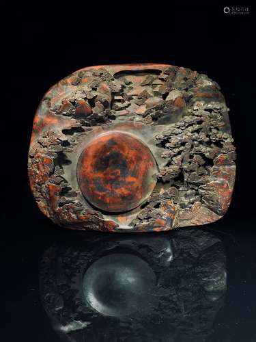 A Carved Red Inkstone