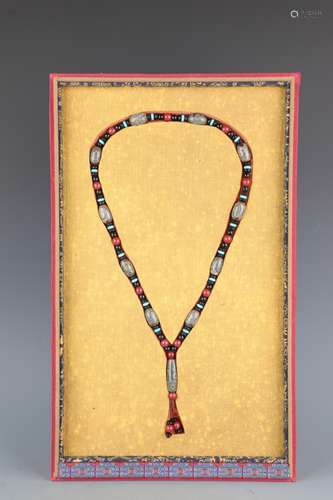 A Dzi Bead Necklace