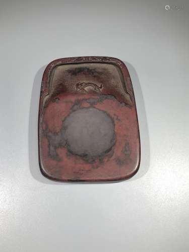 A Carved Red Inkstone