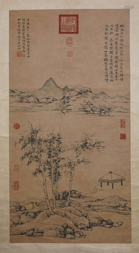 A Chinese Landscape Painting Mark Ni Zan