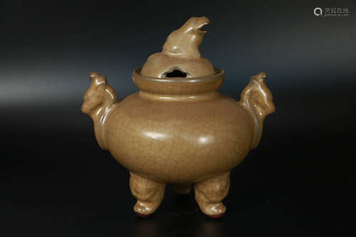 A Ge Kiln Incense Burner