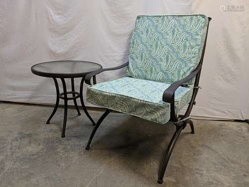 Jacqueline Smith outdoor chair and side table