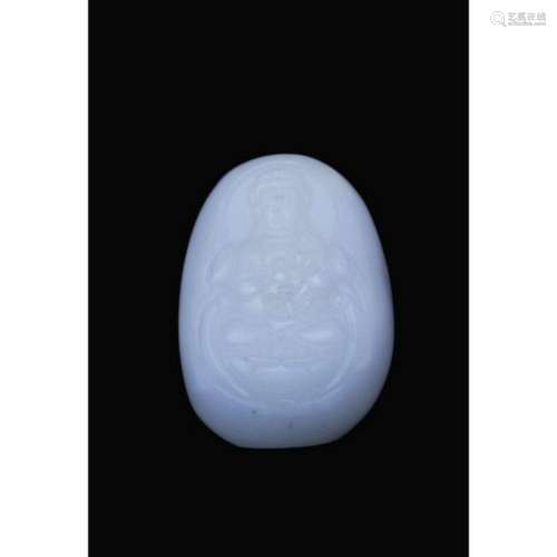 A white jade carving