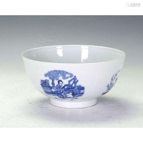 Large Blue And White Bowl