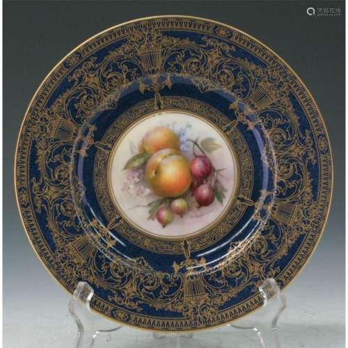 Royal Worcester Porcelain Plate - Sebright