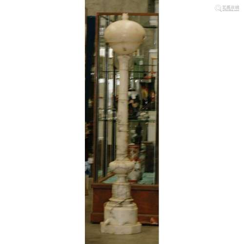 A marble lamp stature