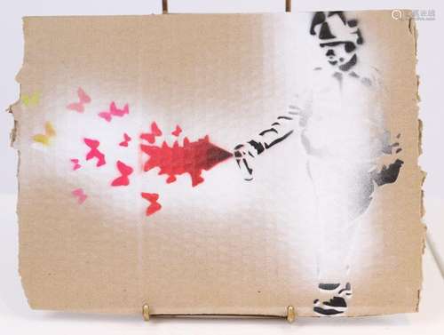 Banksy (d’après) - "Enjoy your free Art" Souvenir ...