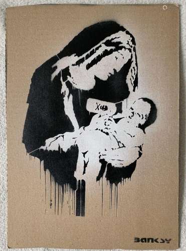 Banksy (d’après) - "Enjoy your free Art" Souvenir ...