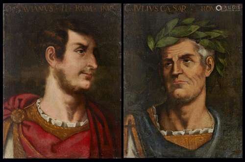 * Late 17th century school Portrait of Ottaviano and Portrai...