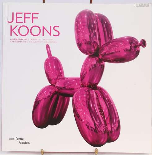 Jeff Koons - livre dédicacé "A Retrospective / La Rétro...