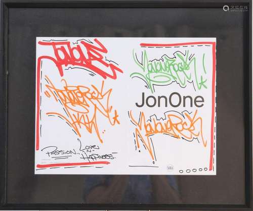 JonOne (né en 1963) "Passion, Love and Happiness" ...