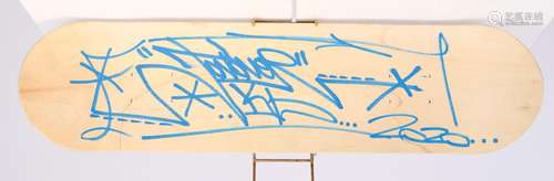 JonOne (né en 1963) "Rock!" Planche de skateboard ...