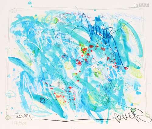 JonOne (né en 1963) "Poetry in motion" Lithographi...