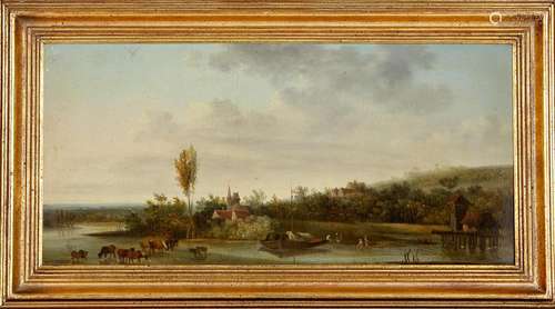 Northern European school, late 18th century River landscape ...