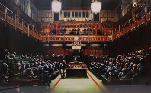 Banksy (d'après) "Monkey Parliament" 2009 Imp...