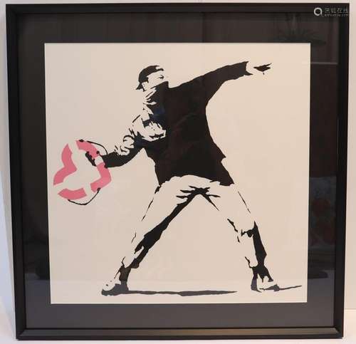 Banksy (d'après) - "Heart Shapped Float Thrower&qu...