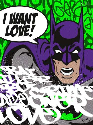 Heydenboy "Batman, I want Love, Green" Finition ve...