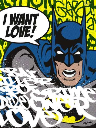 Heydenboy "Batman, I want Love, Yellow" Finition v...