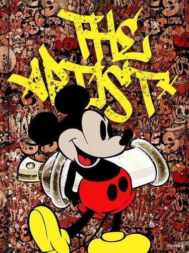 Heydenboy "Mickey The Artist" Finition verre acryl...