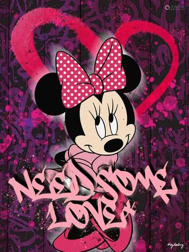 Heydenboy "Minnie Need Love" Finition verre acryli...