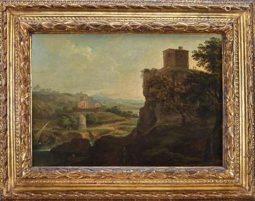 Roman school, late 18th - early 19th century River landscape...