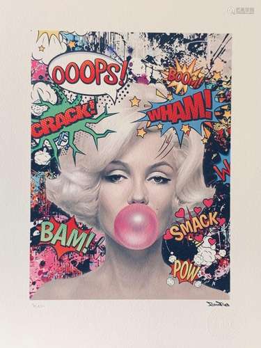 BrainRoy (né en 1980) "Marilyn Comics" Lithographi...