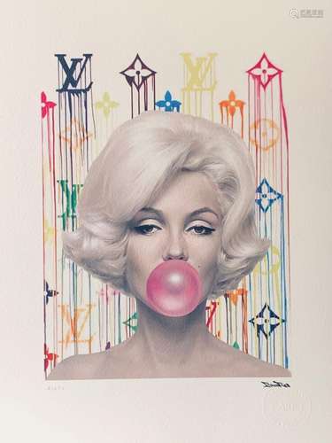 BrainRoy (né en 1980) "Marilyn Louis Vuitton" Lith...