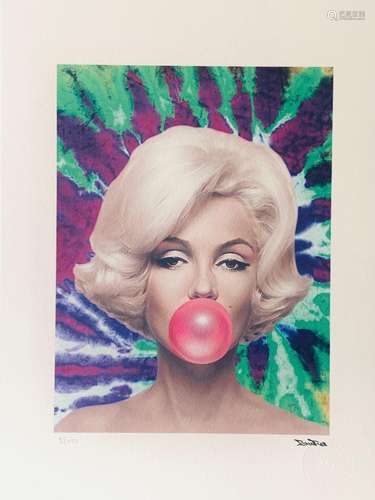 BrainRoy (né en 1980) "Marilyn Ballon, Tie and dye, Gre...