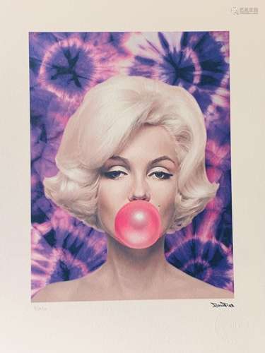 BrainRoy (né en 1980) "Marilyn Ballon, Tie and dye, Pur...