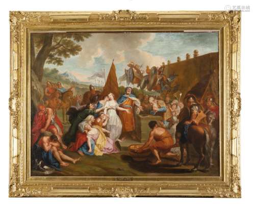 18th century school Sacrifice of Polyxena Oil on canvas, 78....