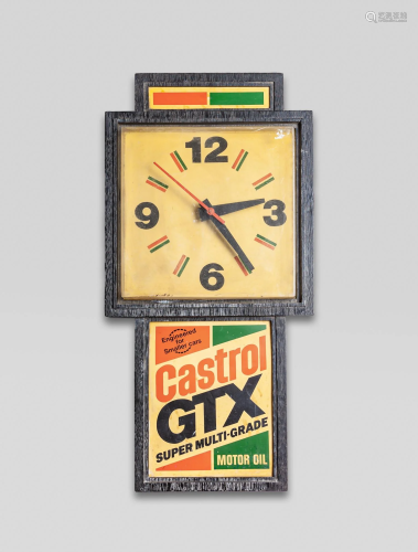 Vintage Castrol GTX Clock Sign