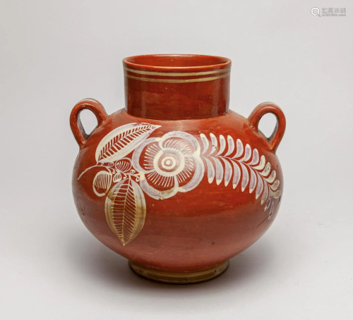 Vintage American Indian Type Painted Pottery Pot