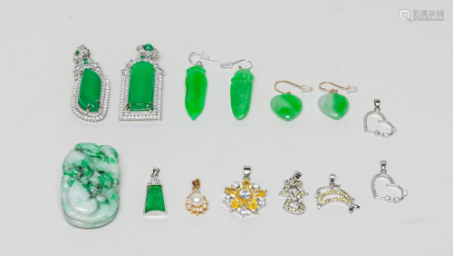 Collectible Chinese Jade/ Gem Stone Jewelries