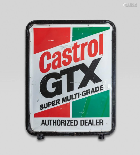 Vintage Castrol GTX Dealer Metal Sign