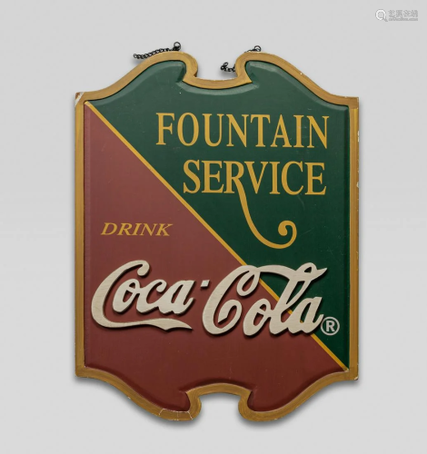 Vintage Classic Coca Cola Wood Sign