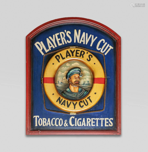 Rare Player Navy Cut Tobacco Sign