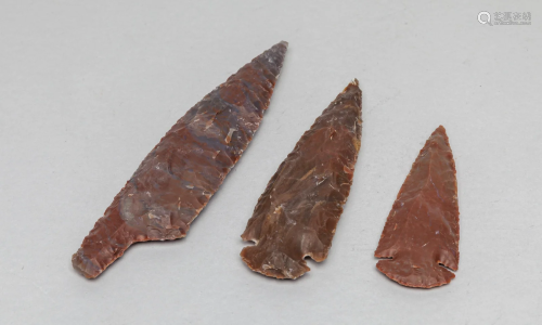Collectible American Indian Jasper Points
