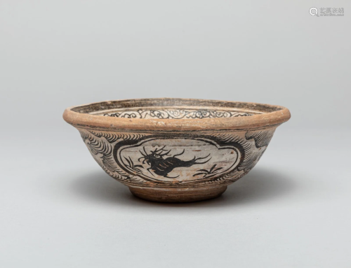 Chinese Sung Type Shipwreck Jizhou Porcelain Bowl