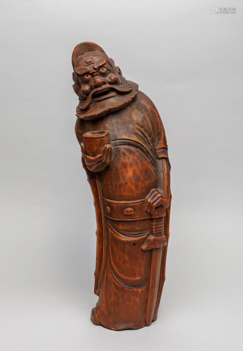 Chinese Old Bamboo Carving of Figure