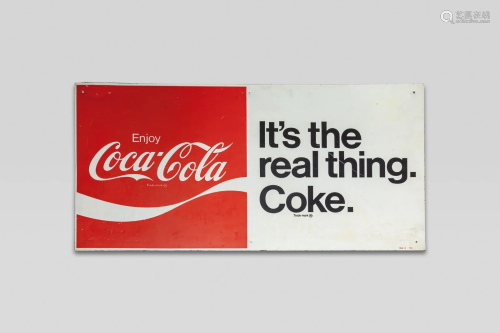 Vintage Large Coca Cola Metal Sign