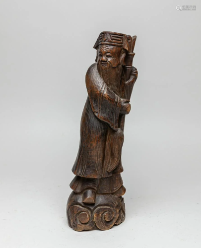 Antique Chinese Bamboo Figure