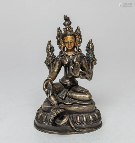 Old Chinese Bronze Cabinet Buddha