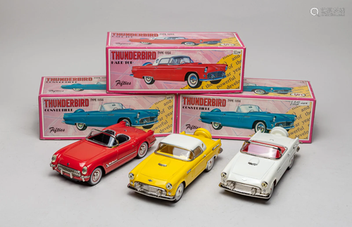 Vintage Type 1956 Thunderbird Convertible Toy Cars