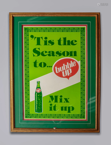 Vintage Framed Bubble Up Sign