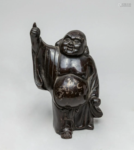 Japanese Taisho Metal Buddha