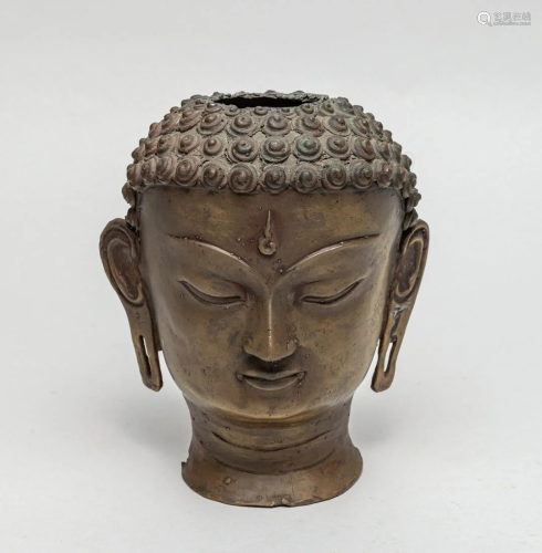 Collectible Chinese Sino-Tibetan Buddha Head
