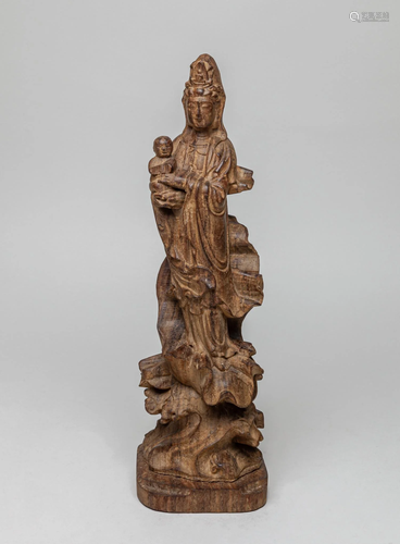 Massive Chinese Agarwood Kuanyin,1960-1990