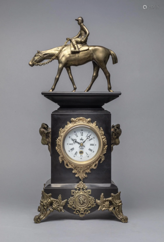 France Type Brass Table Clock