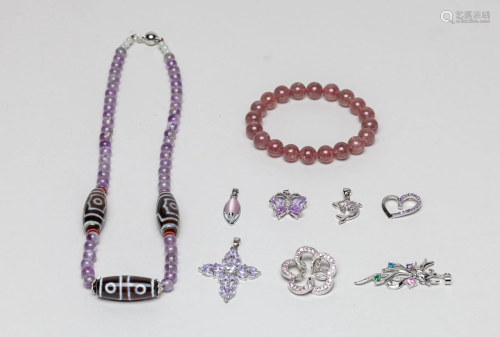 Estate Collectible Amethyst Jewelries