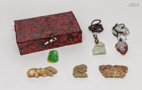 Estate Chinese jade/Stone Jewelries